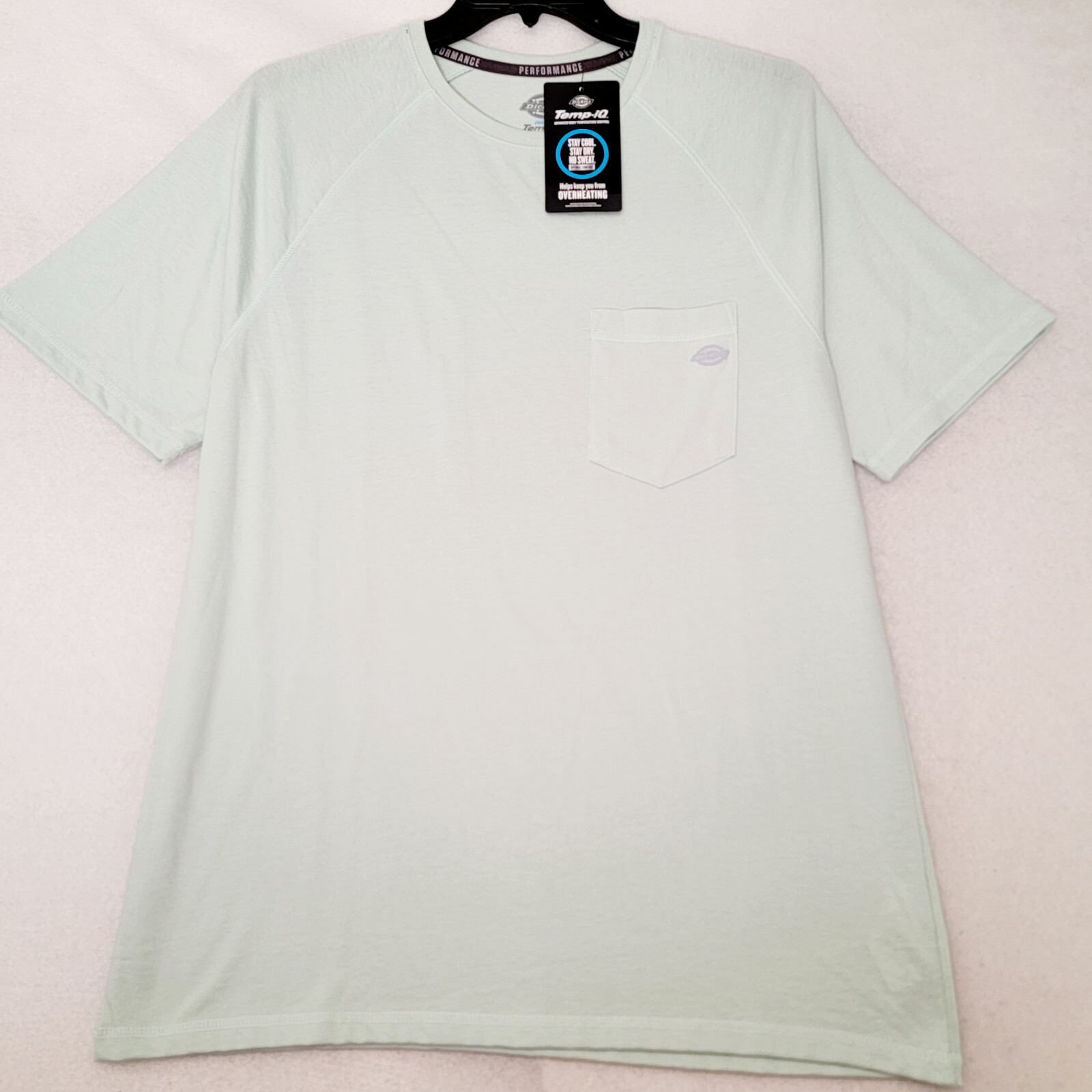 DICKIES Mens Cooling Shirt Extra Large XL Green Outdoor Casual Pocket tee NWT