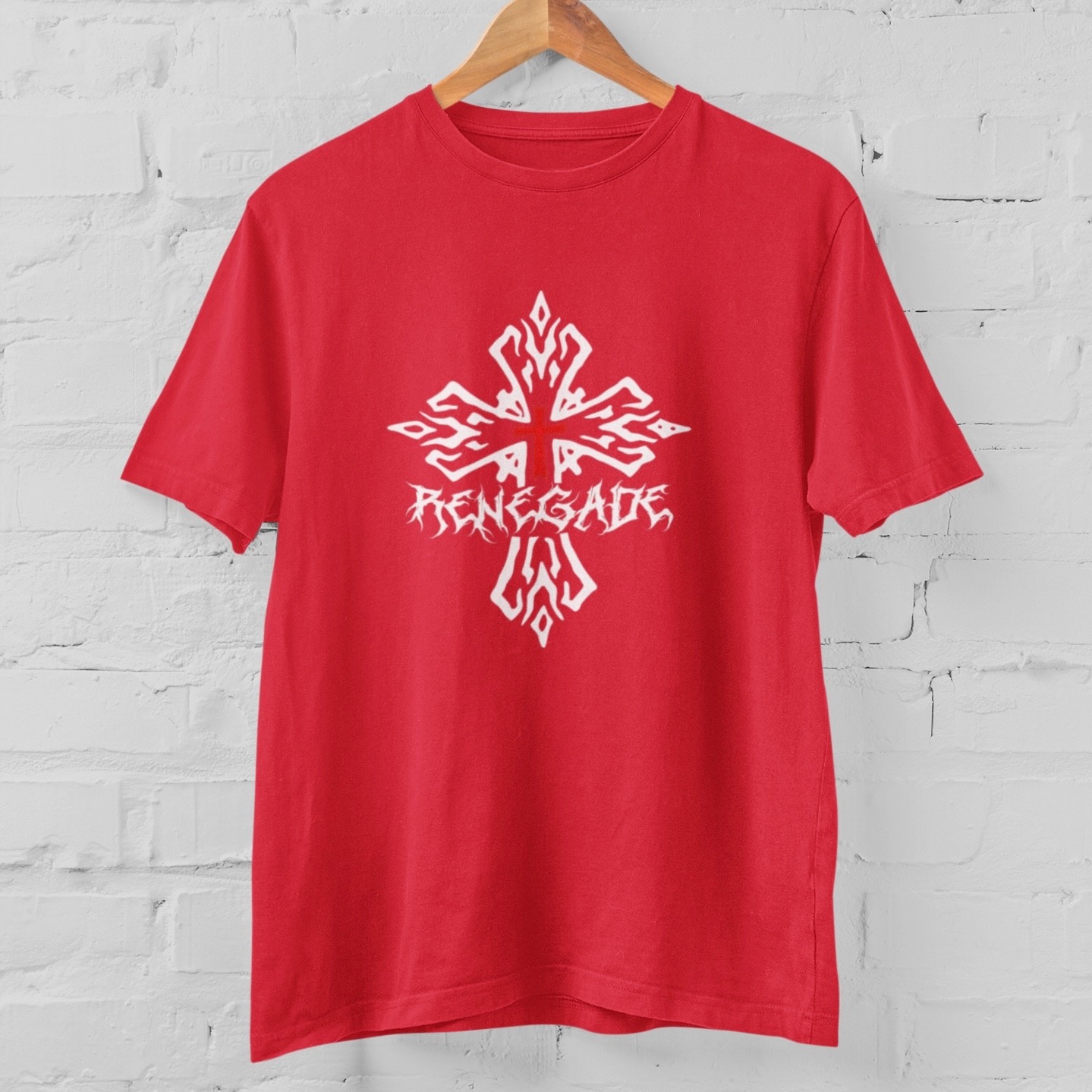 Renegade Cross Shirt Gothic Y2K Punk Streetwear Graphic T Shirt 100% Cotton gallery