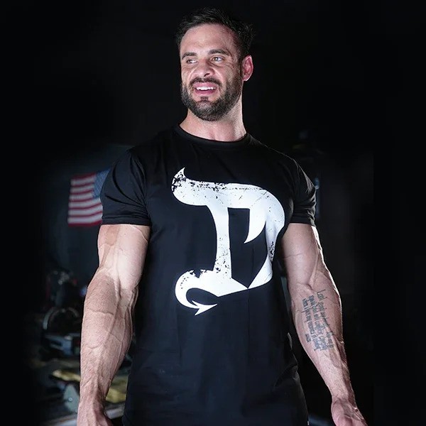 Men's Gym Sport Workout Oversized Cotton T-Shirt Graphic Printed Streetwear Tee gallery