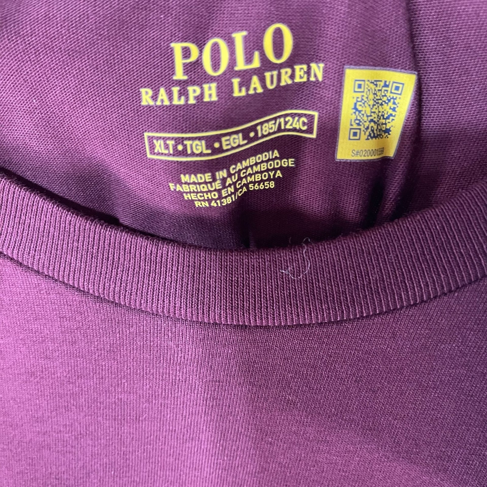 Polo Ralph Lauren Performance Jersey Short Sleeve T-Shirt XLT Burgundy NWT gallery