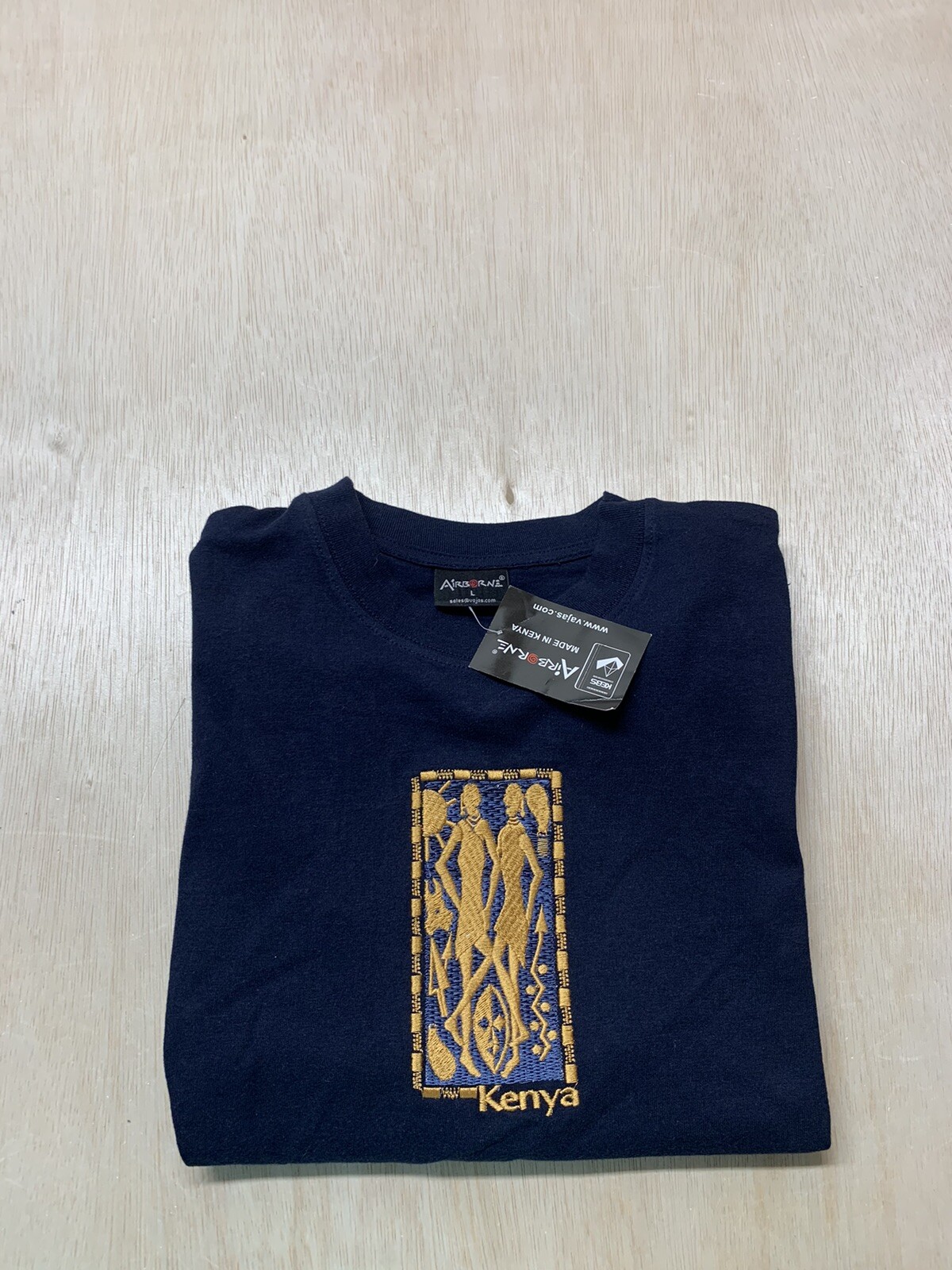 Kenya Graphic T SHIRT SHIRT AIRBORNE Size Large gallery