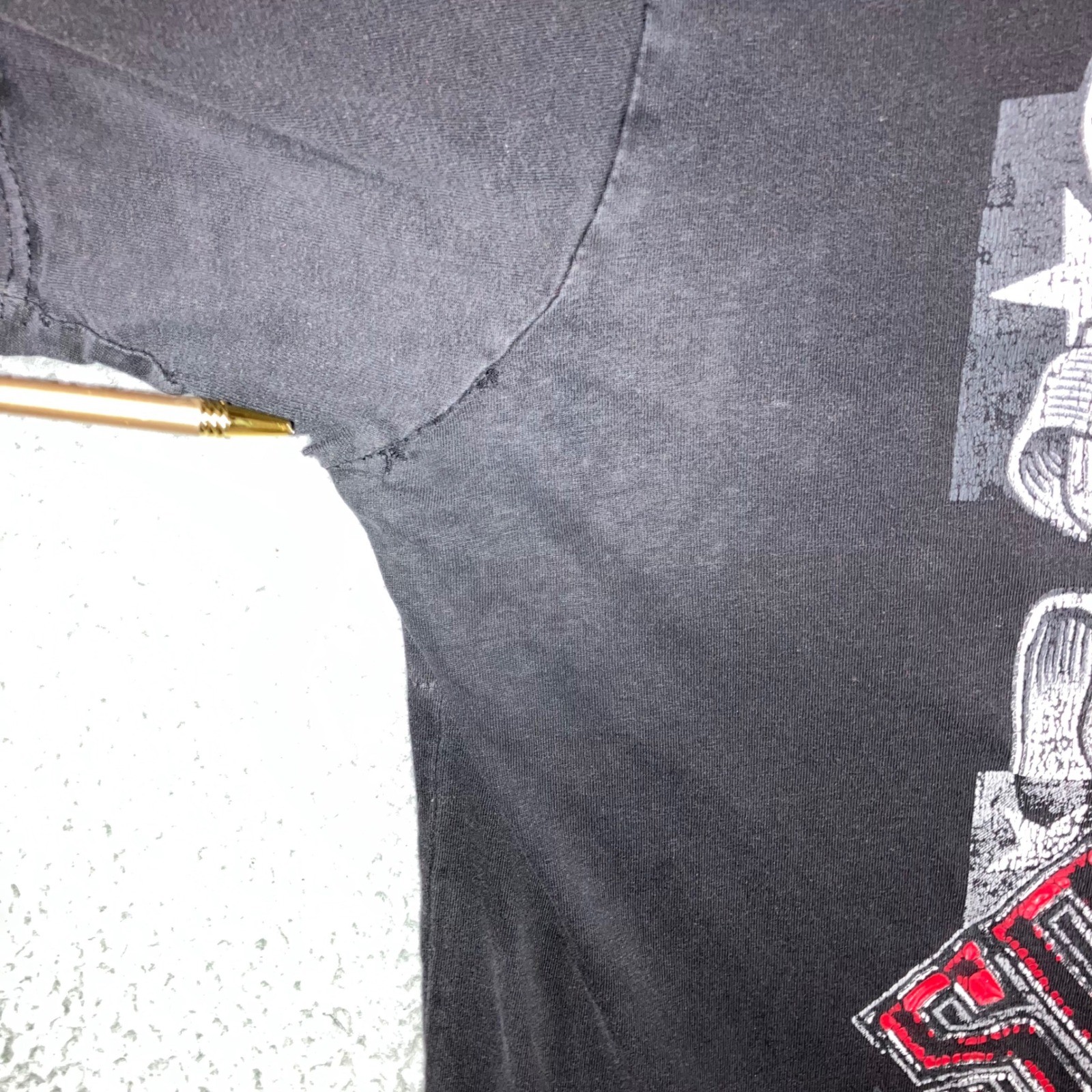 VTG Southpole Graphic T-Shirt Men XL Skull MCMXCI Thrashed Streetwear Grunge Y2K gallery