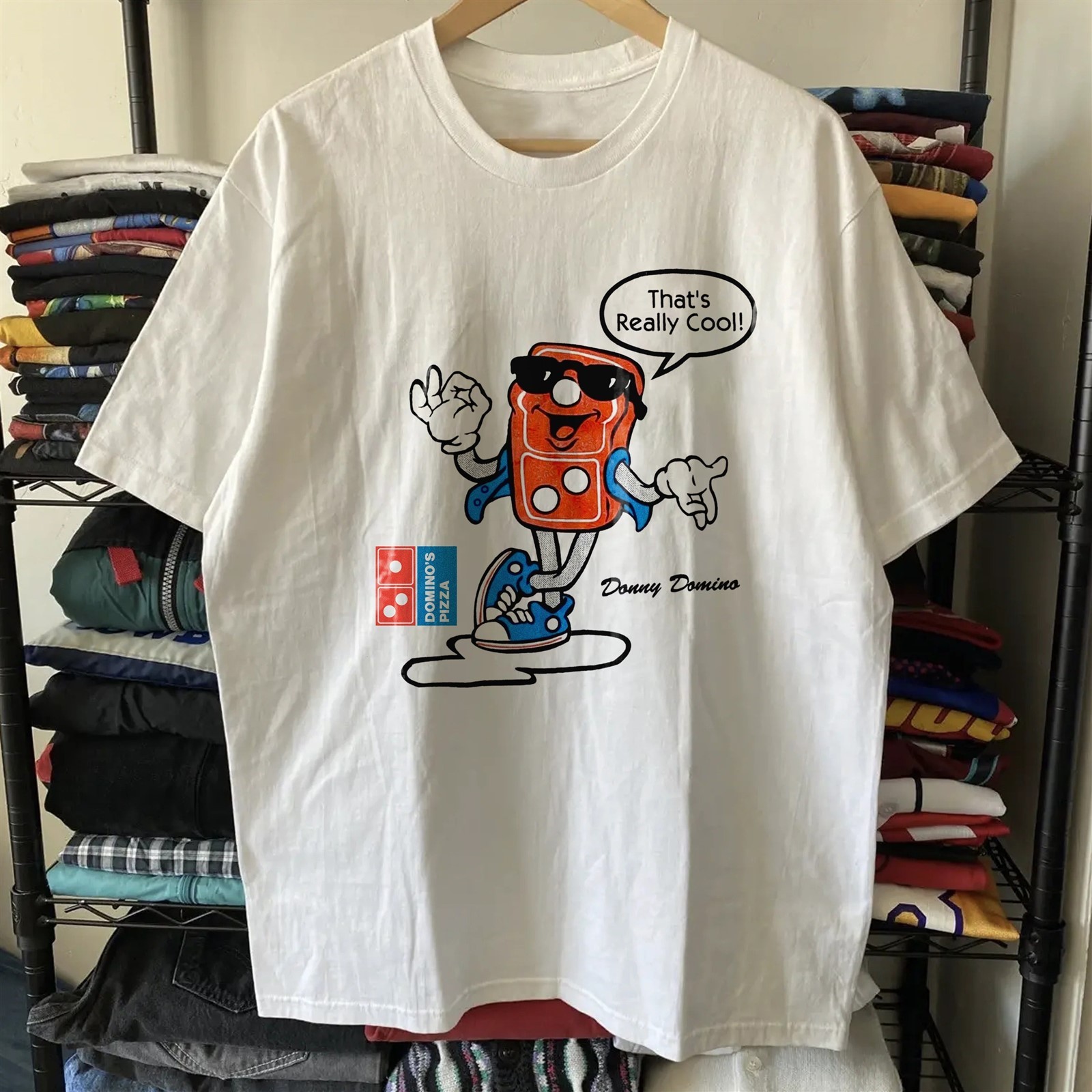 1993 Donny Dominos Classic T-Shirt White M