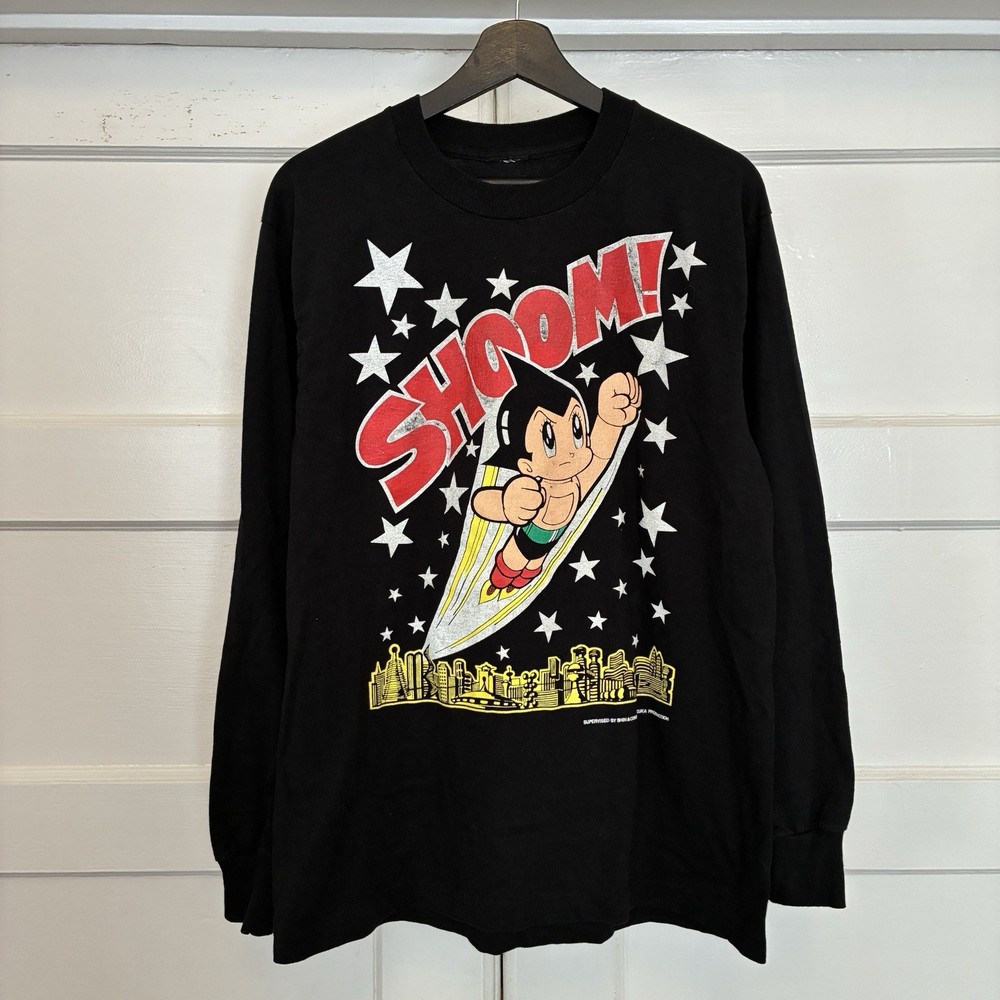 Vintage 90s Astro Boy Mighty Atom Long Sleeve Shirt Shin & Company Tezuka L/XL