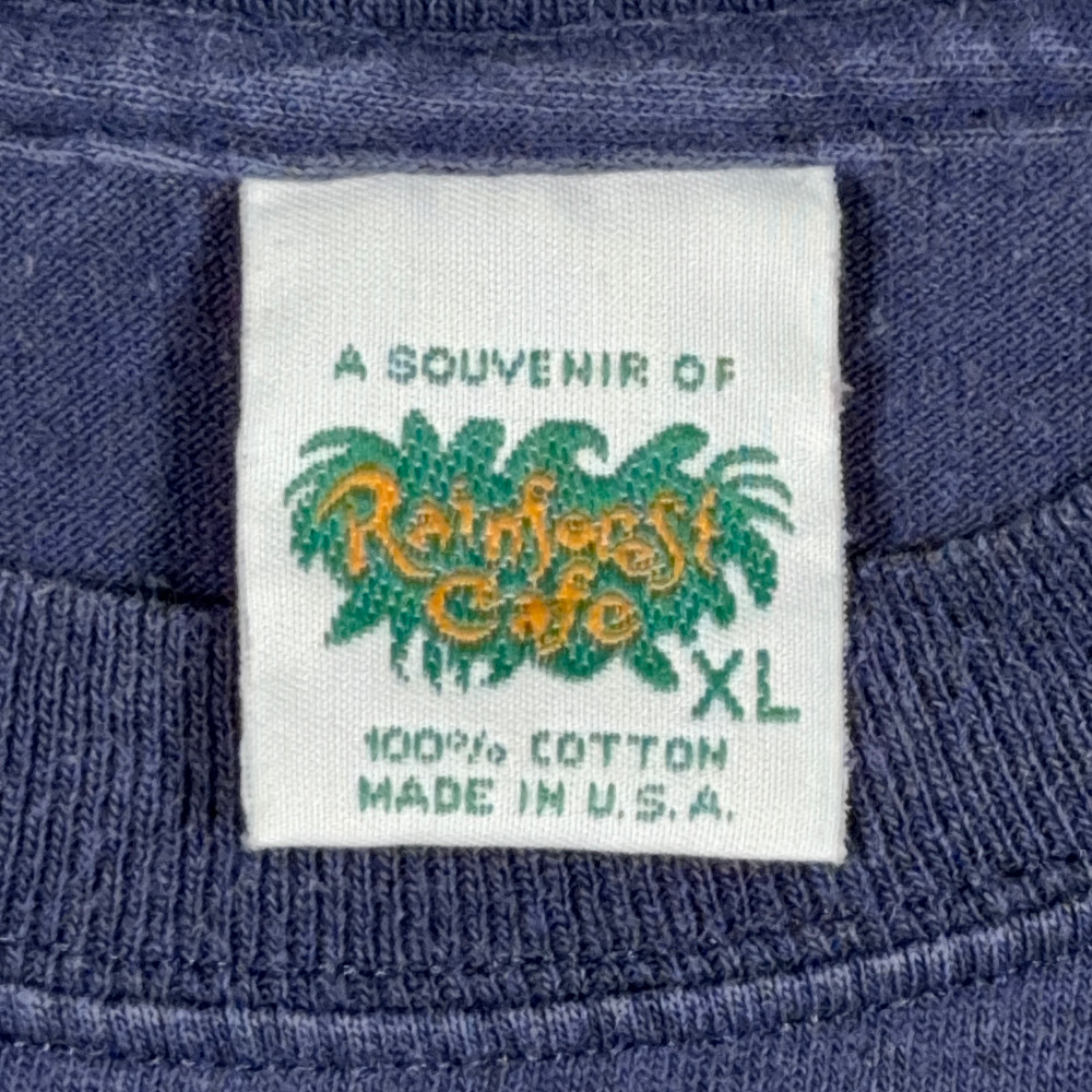 Vintage Rainforest Cafe Shirt Adult EXTRA LARGE Blue Cotton Nashville USA 90s gallery