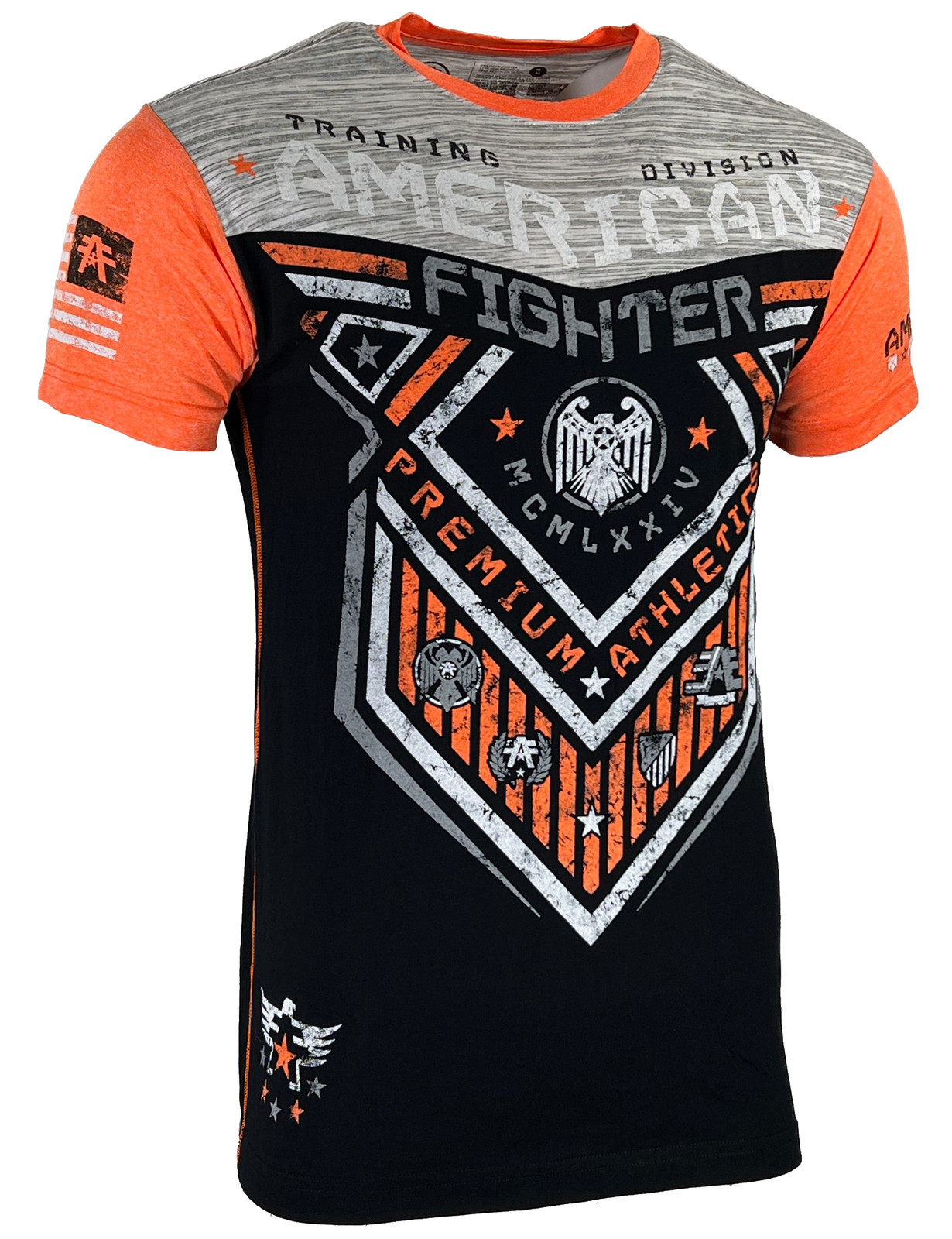 American Fighter Men's T-shirt Hunter Crew Neck Athletic Panel tee XS-4XL gallery