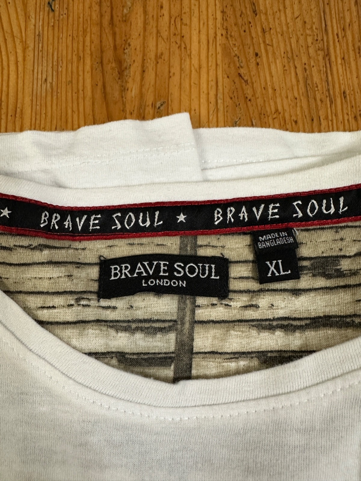 Brave Soul London Men Japanese Skull Dragon Tattoo T-shirt White size XL gallery