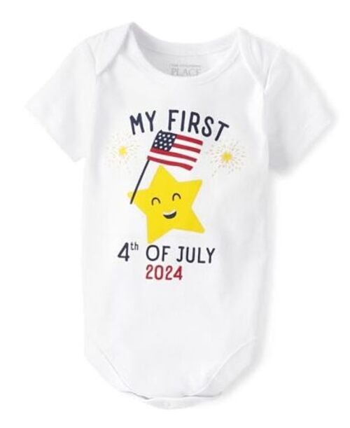 unisex-baby and Newborn All Holidays 0-3 Months My First Fourth of July 2024