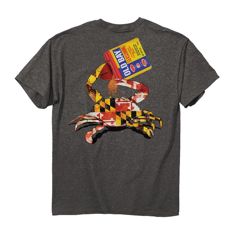 New MARYLAND OLD BAY CRAB T SHIRT CRAB DRINKING OLD BAY OPEN CAN gallery