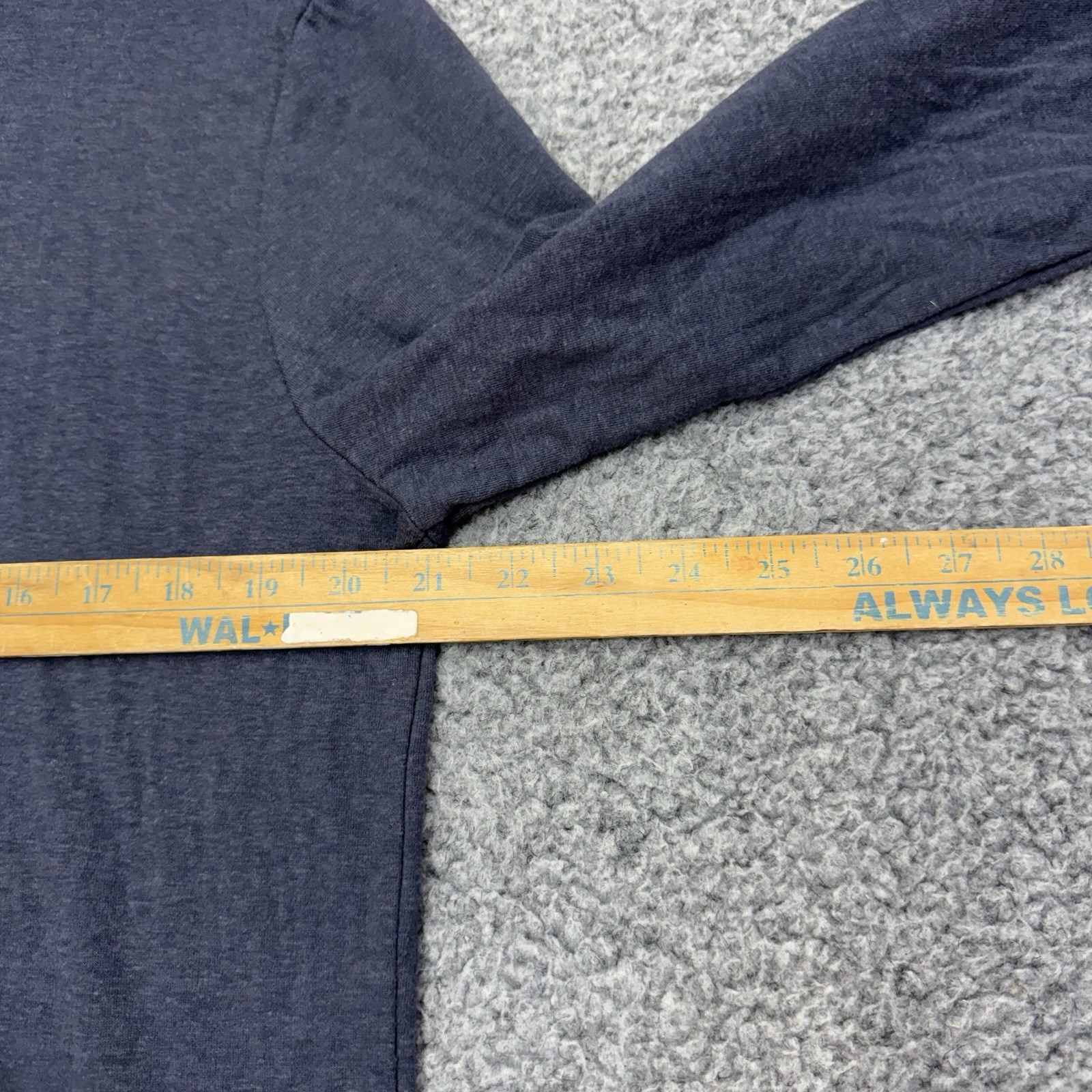 Marine Layer Henley Shirt Men’s Medium Blue Long Sleeve gallery