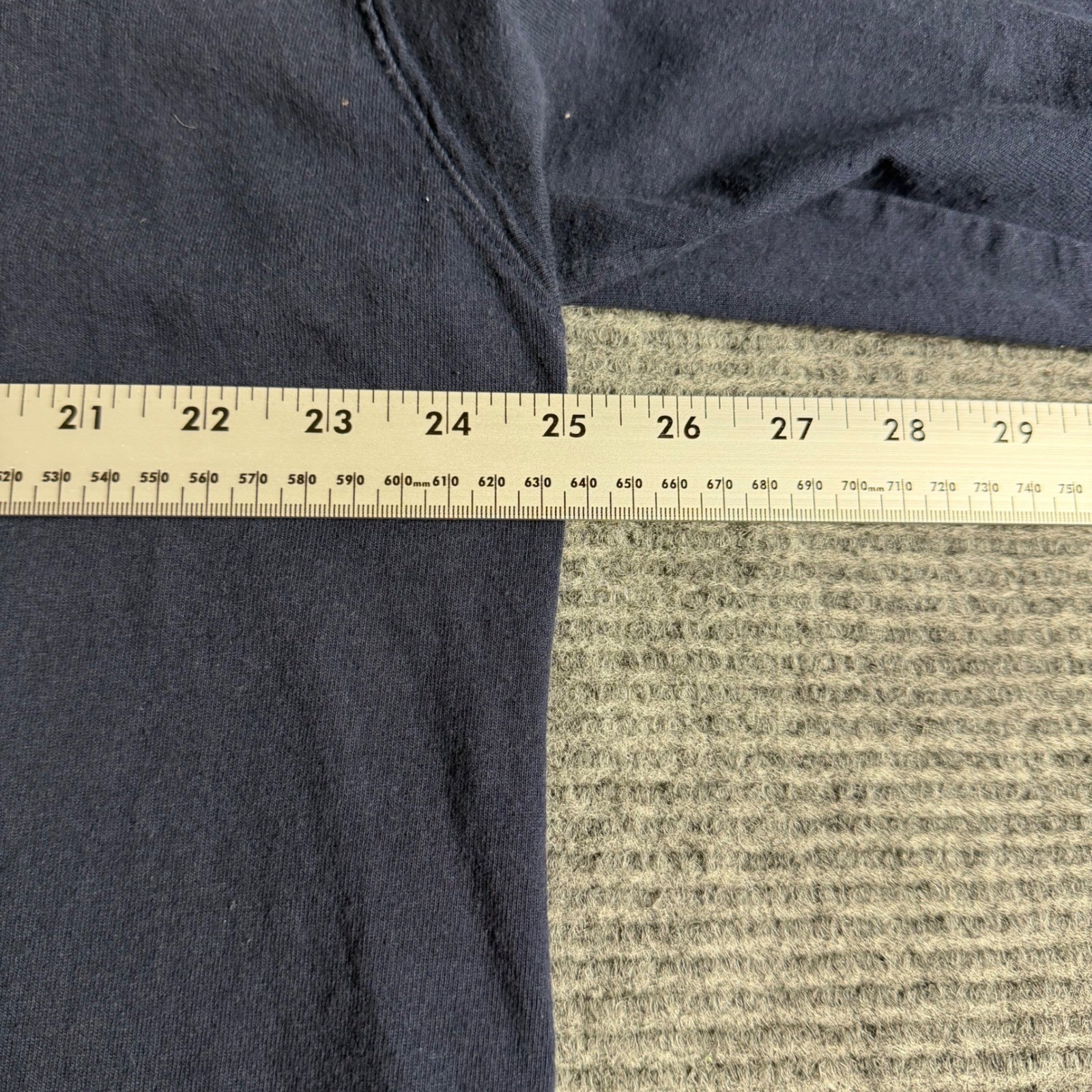 Carhartt Mens XL Long Sleeve Graphic T-Shirt Navy Blue Logo Workwear Tee gallery