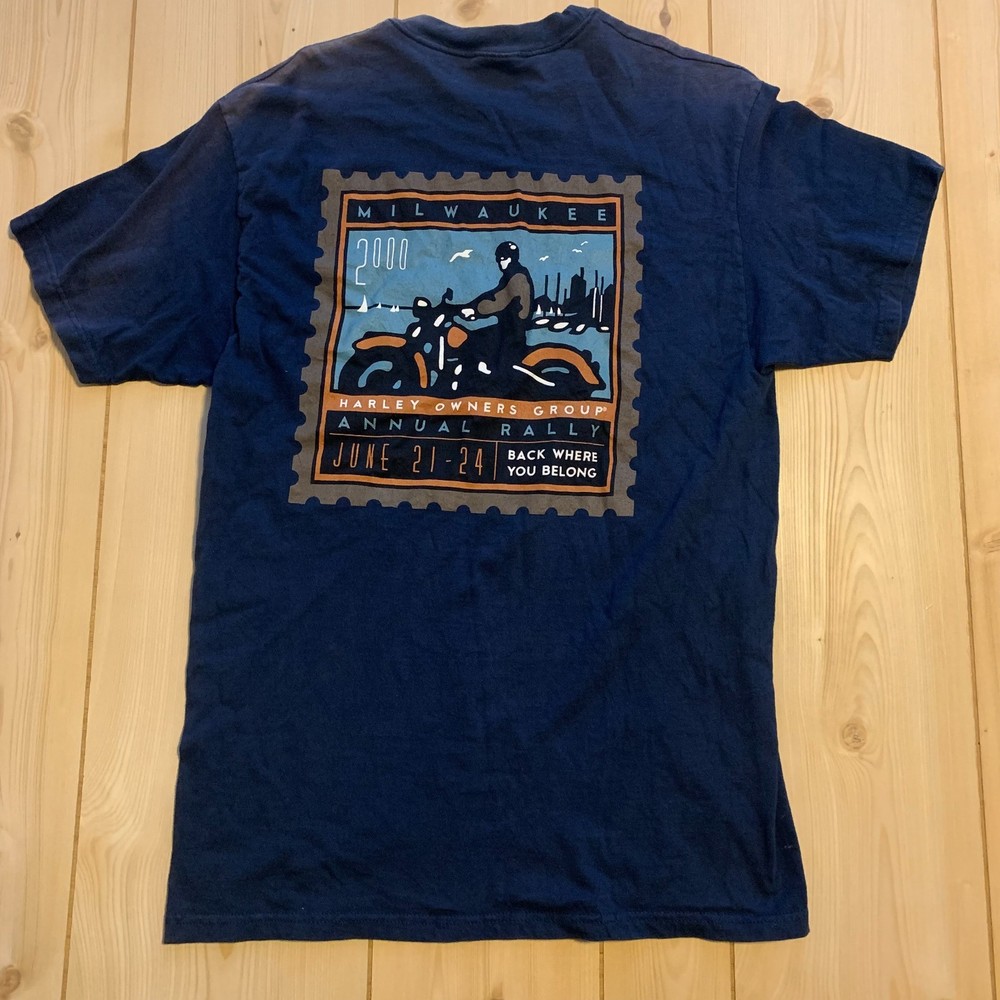 Vintage Harley-Davidson Milwaukee Annual Rally 2000 Owners Group HOG T-Shirt L