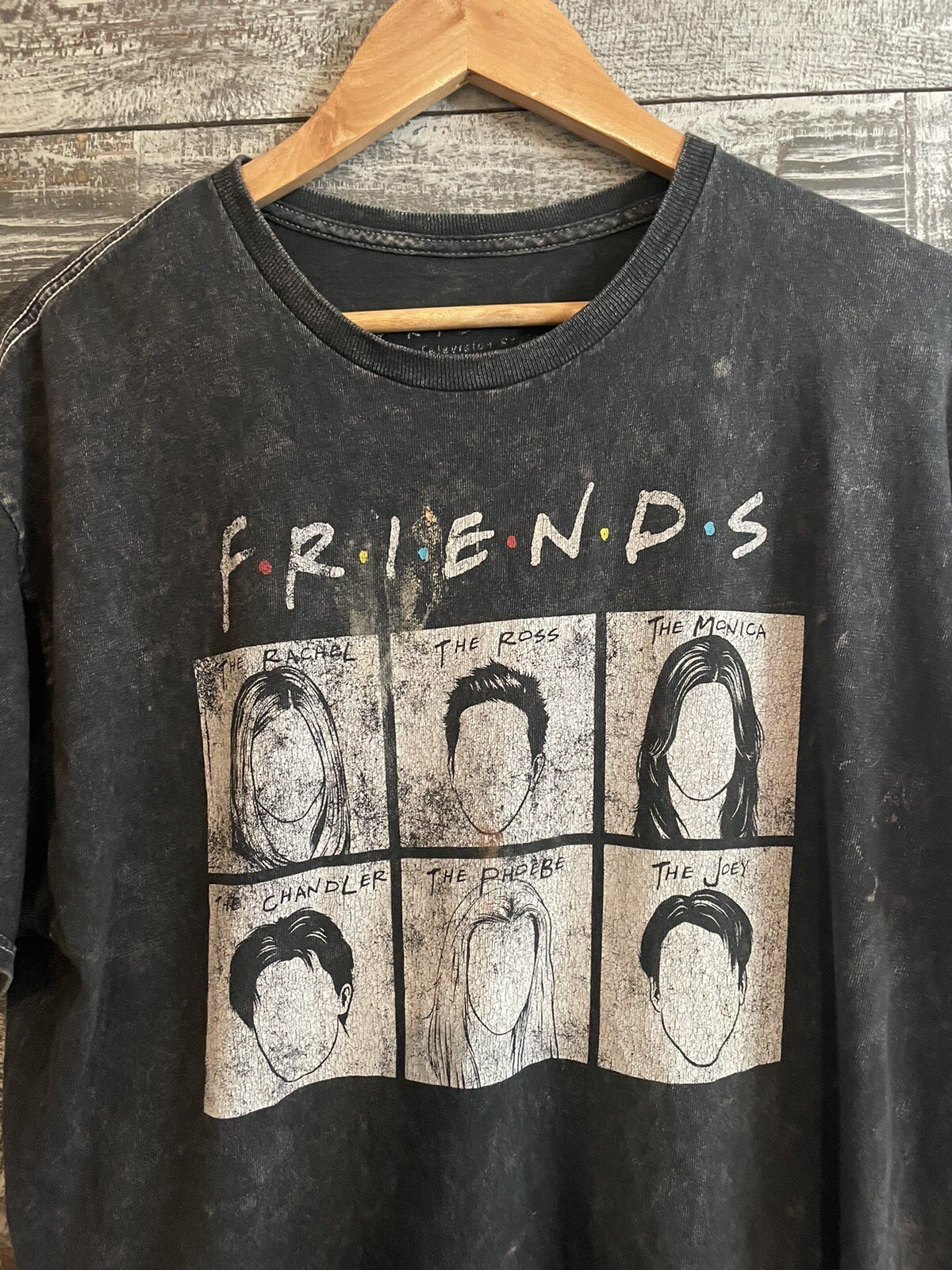 Friends The Television Series Black T Shirt Unisex Adults Size XL Good Condition gallery