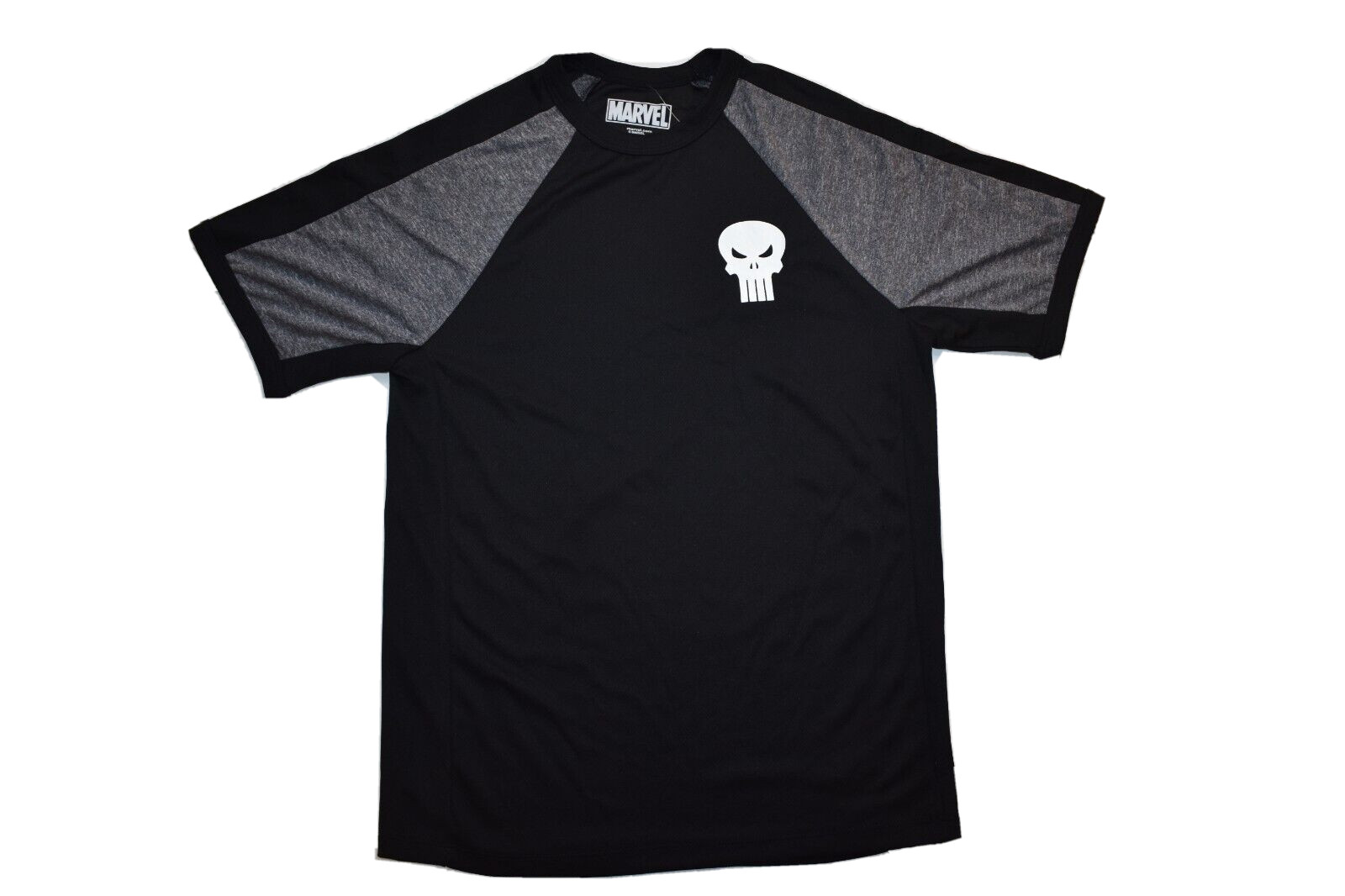 Marvel Mens The Punisher Athletic Poly Black Shirt NWT S (34/36) gallery