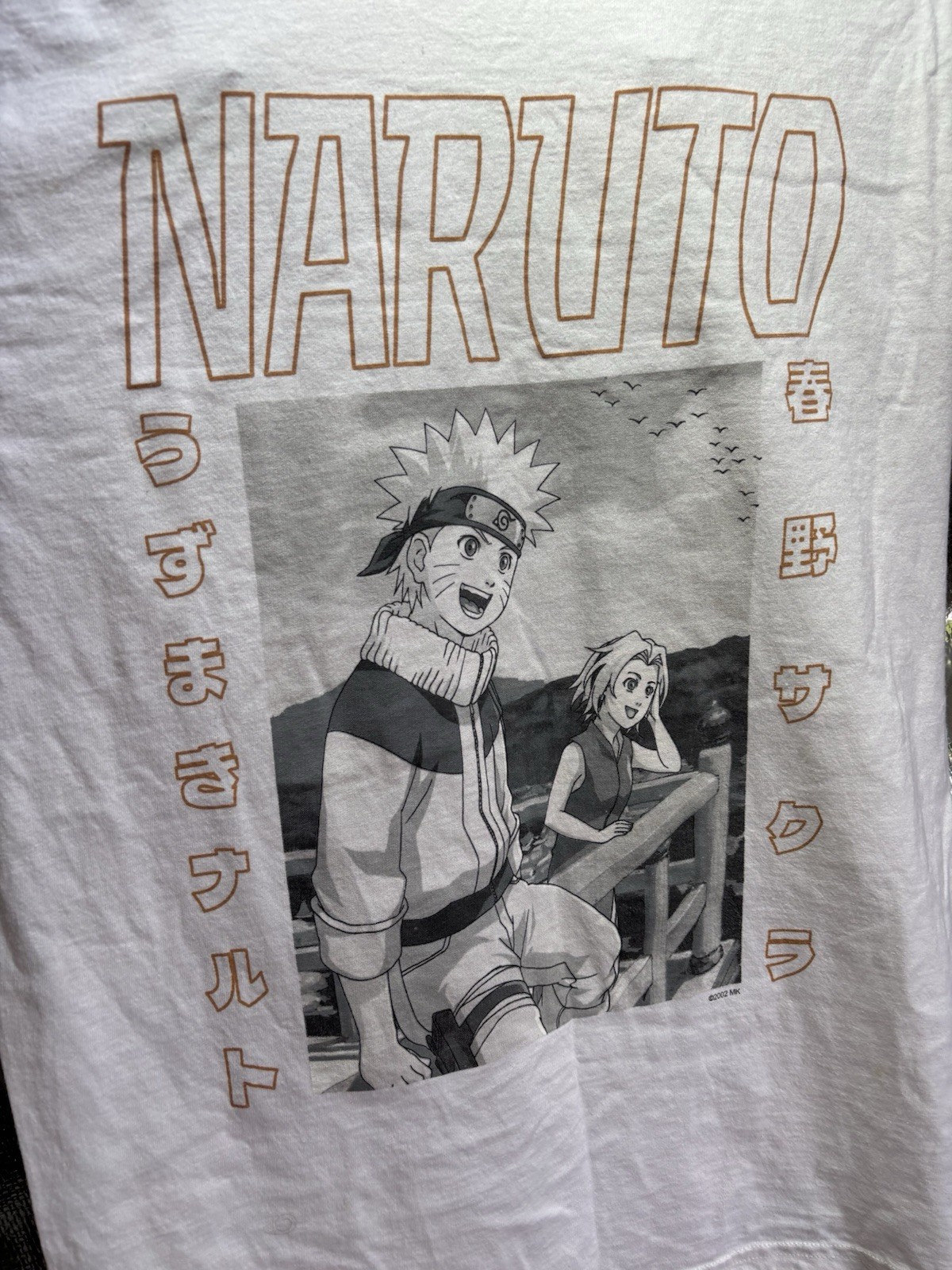 Fruit of the Loom HD Cotton Naruto Uzumaki Graphic Tee White Crew Neck S gallery