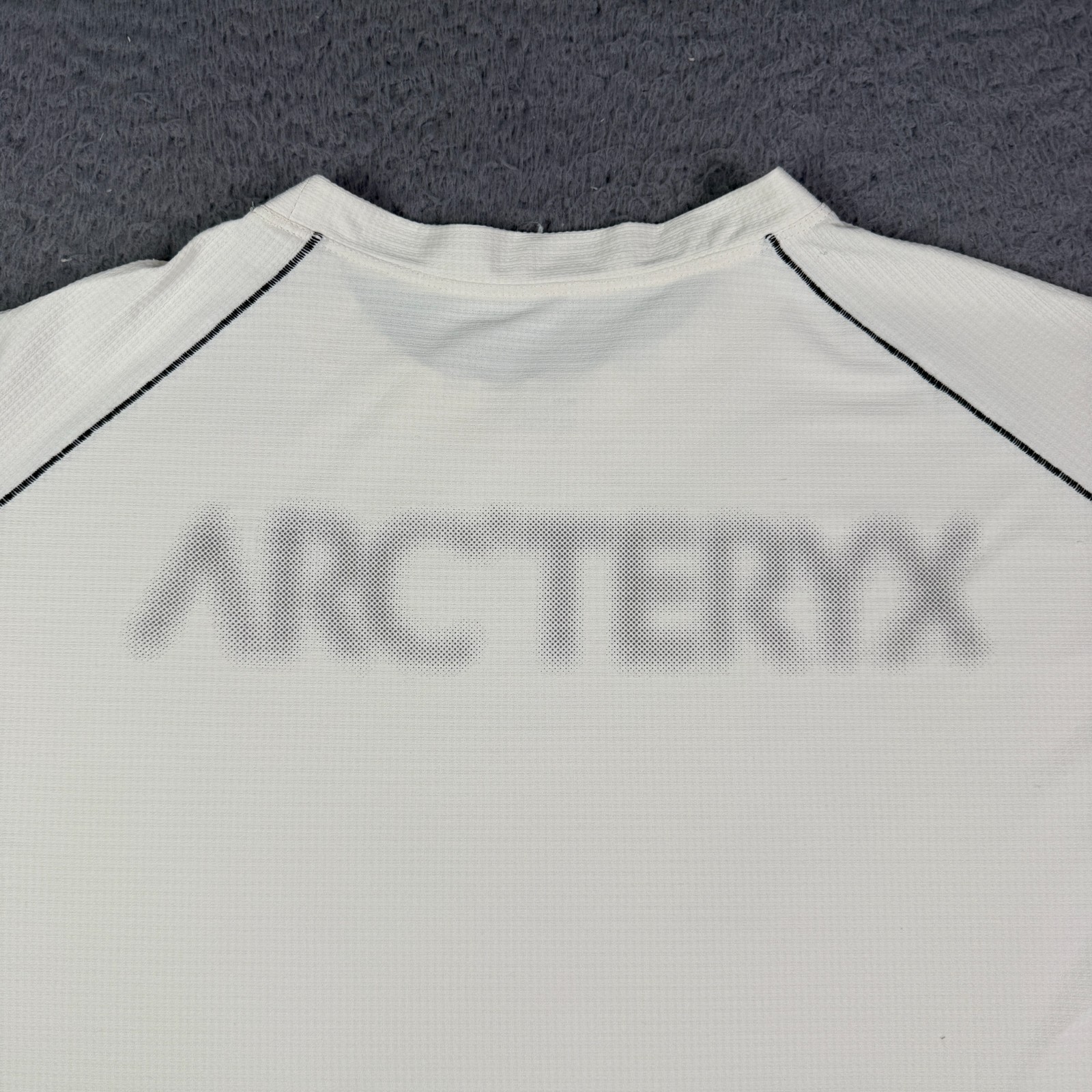 Arc’teryx System A Tyjax Bird Logo Shirt Mens M White Short Sleeve Performance gallery