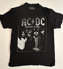 AC/DC Highway To Hell Shirt Size small Rock Tee Angus Young