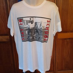Michael Jordan & Spike Lee Vintage Stay In School White Graphic T-Shirt XL