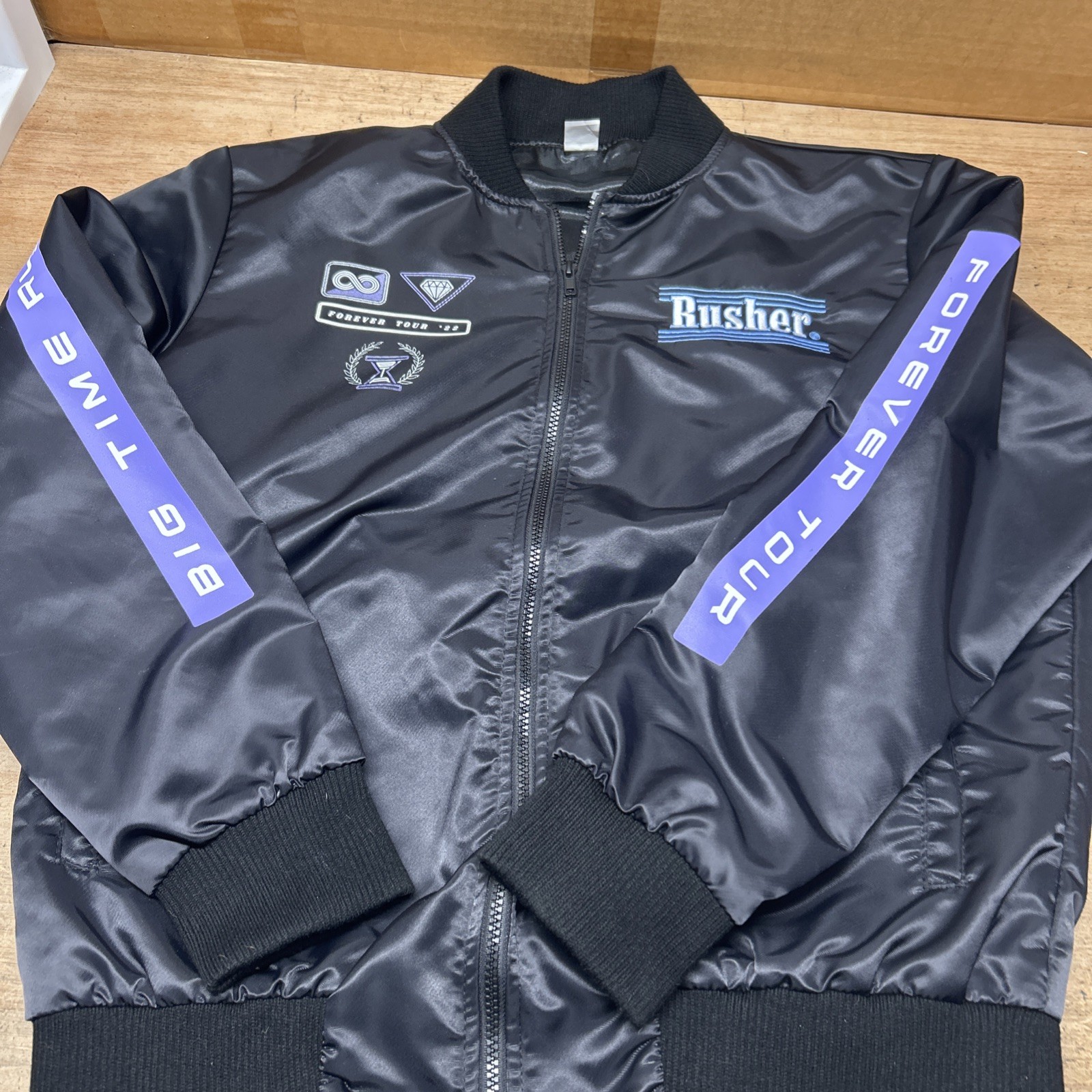 Big Time Rush Forever Tour 2022 Rusher Satin Jacket Size XL