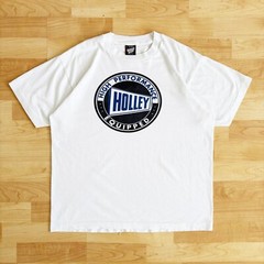 Vintage 90s Holley Performance Shirt Racing Car Muscle Drag NHRA Hot Rod NASCAR