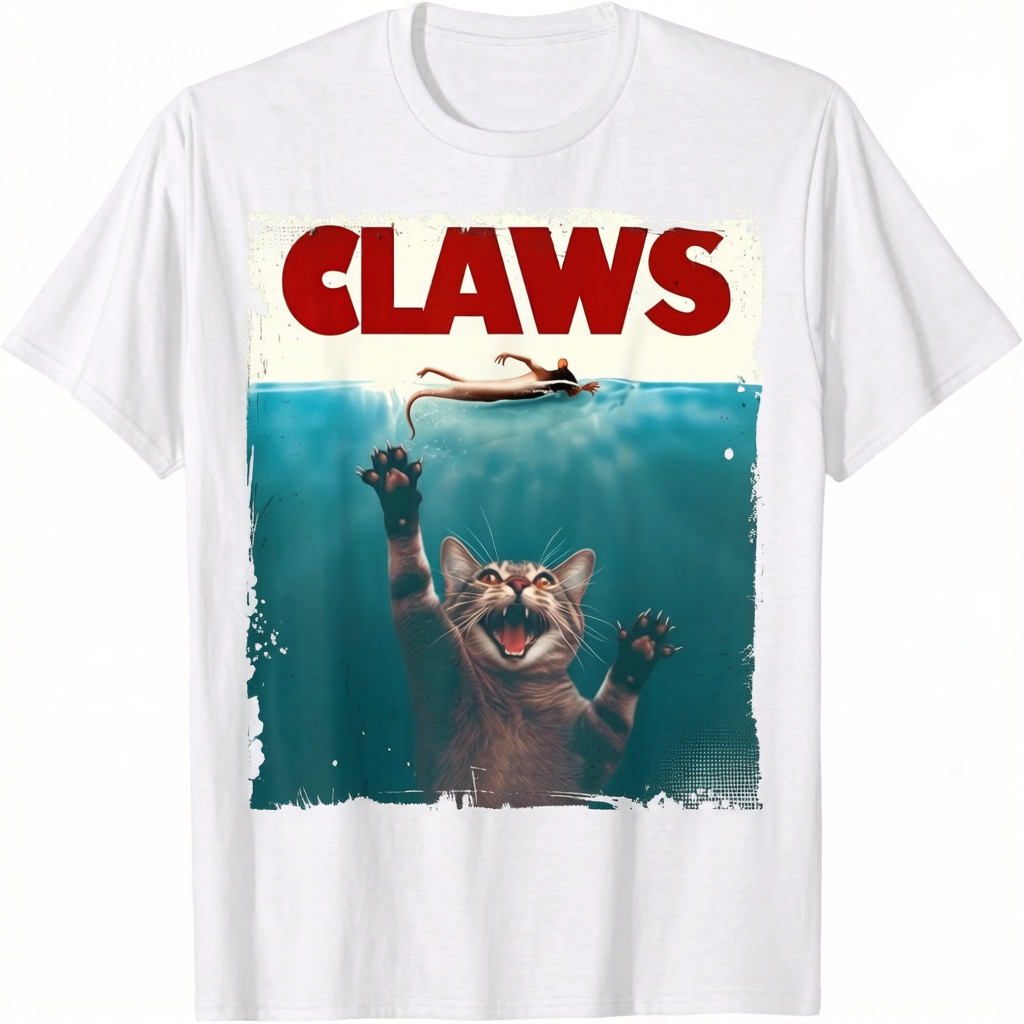 Claws Funny Cat I Love Cat Paws Cat Parody Animal Unisex T-Shirt gallery