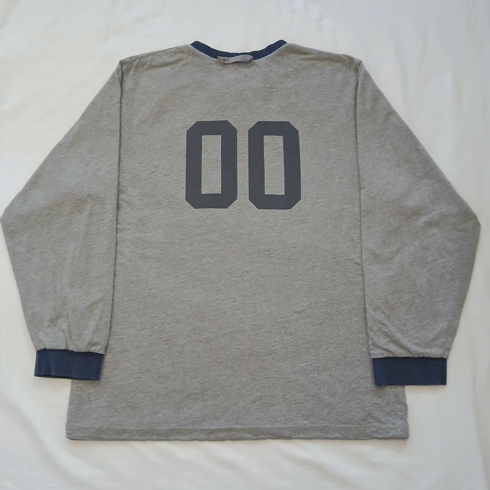 Vintage Nike Reversible Long Sleeve Shirt Mens Large Gray And Blue Heavyweight gallery