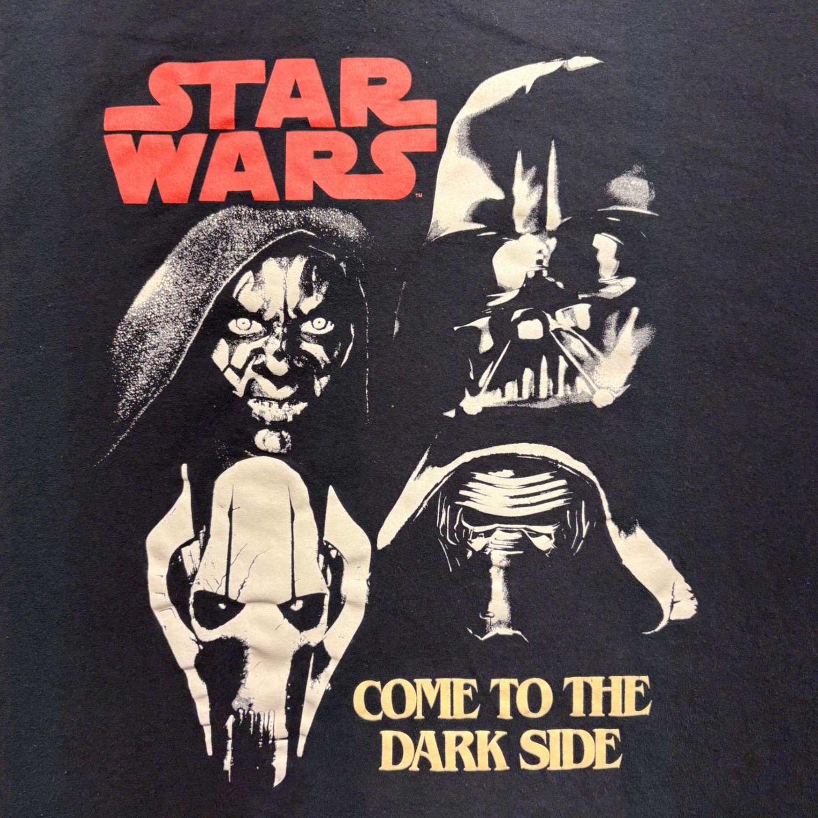 Star Wars T-Shirt Mens 2XL Black Good Come To The Dark Side Villains Graphic Tee gallery