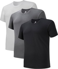 DAVID ARCHY Men Undershirts Micro Modal Ultra Soft T-Shirts Stretch Moisture