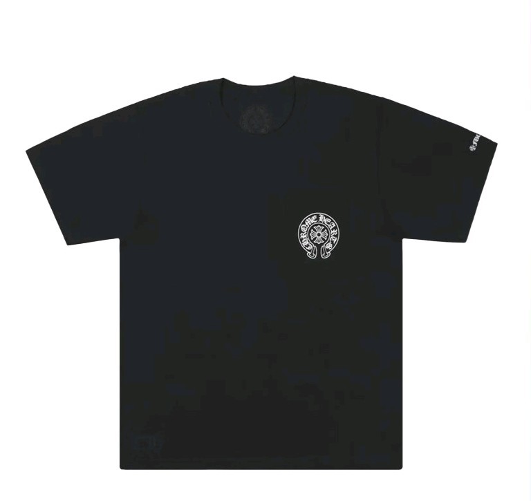 Chrome Hearts Black Graphic Print Pocket Logo Crew Neck T-Shirt Men’s M