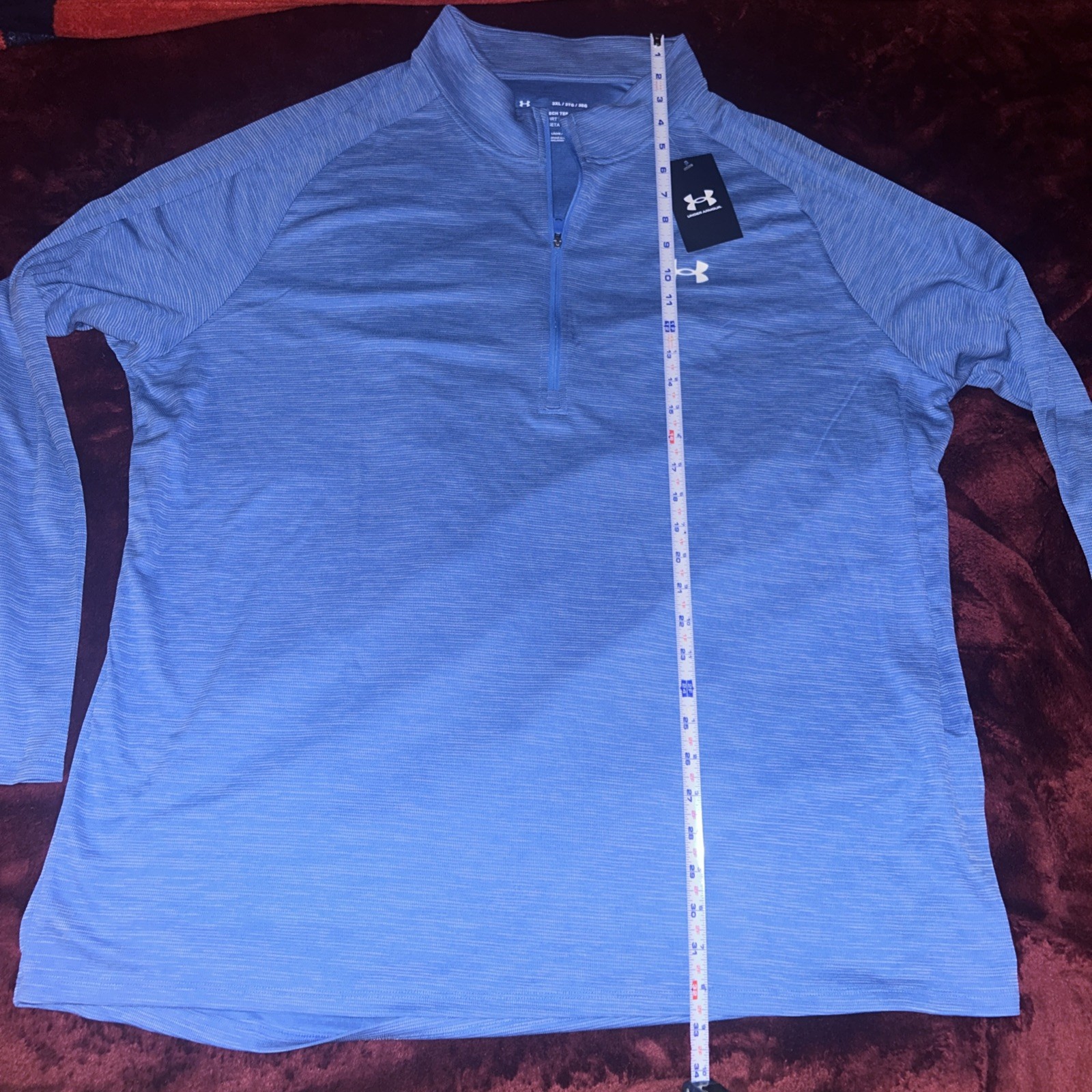 NWT Under Armour 1/4 Zip Men's Tech Tee Long Sleeve Size 3XL — FREE SHIPPING gallery