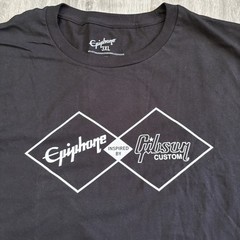 Gibson Epiphone Black Graphic Tee Shirt Men’s Size 3XL Guitar USA NWOT