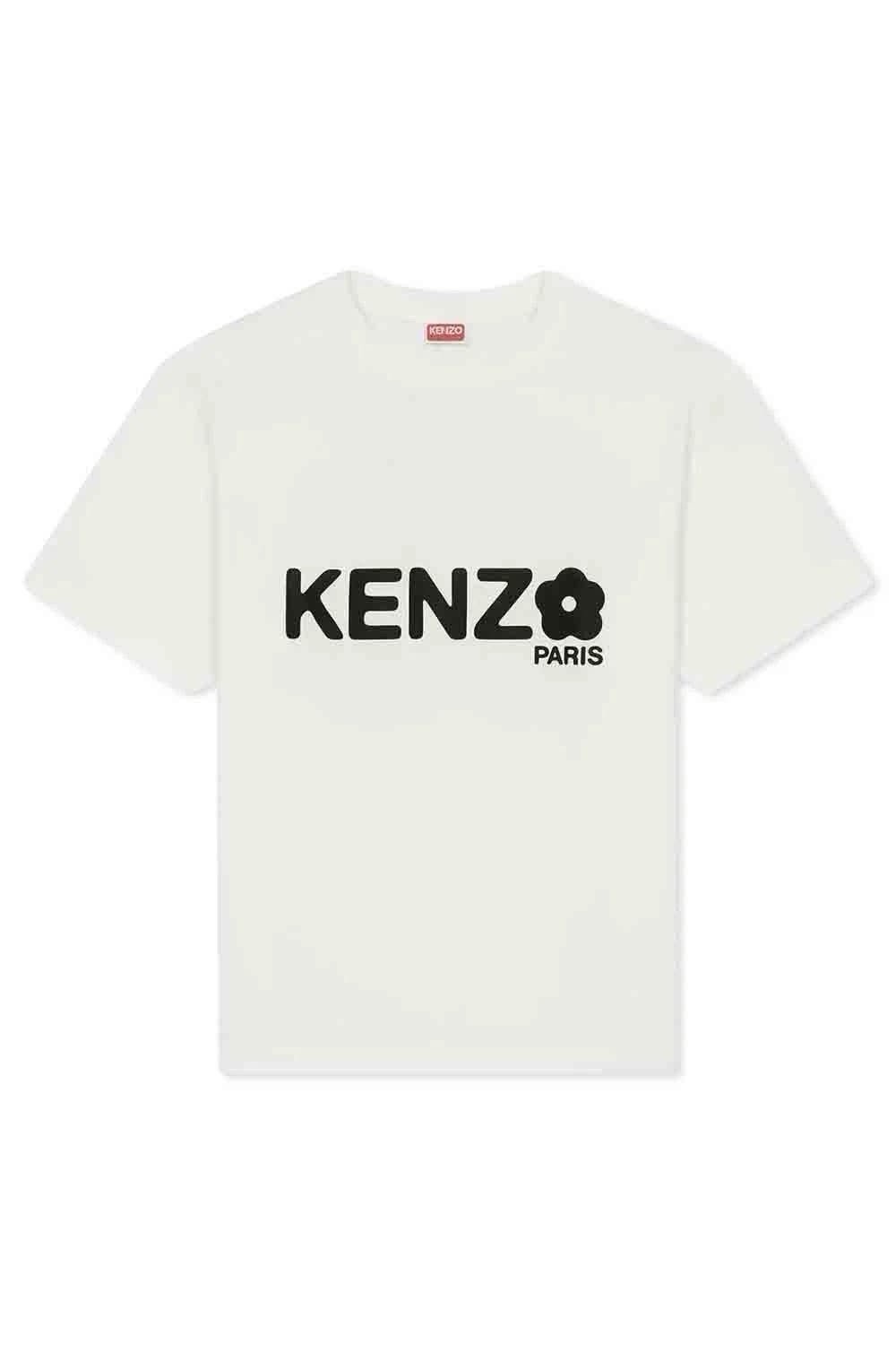 Kenzo Boke Flower 2.0 Logo Reg Fit T-Shirt 5TS409 4SG -White – medium