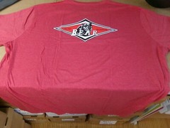BEAR SURFBOARDS BIG & TALL SIZE 3XLT RED COLOR SILK SCREENED NEW