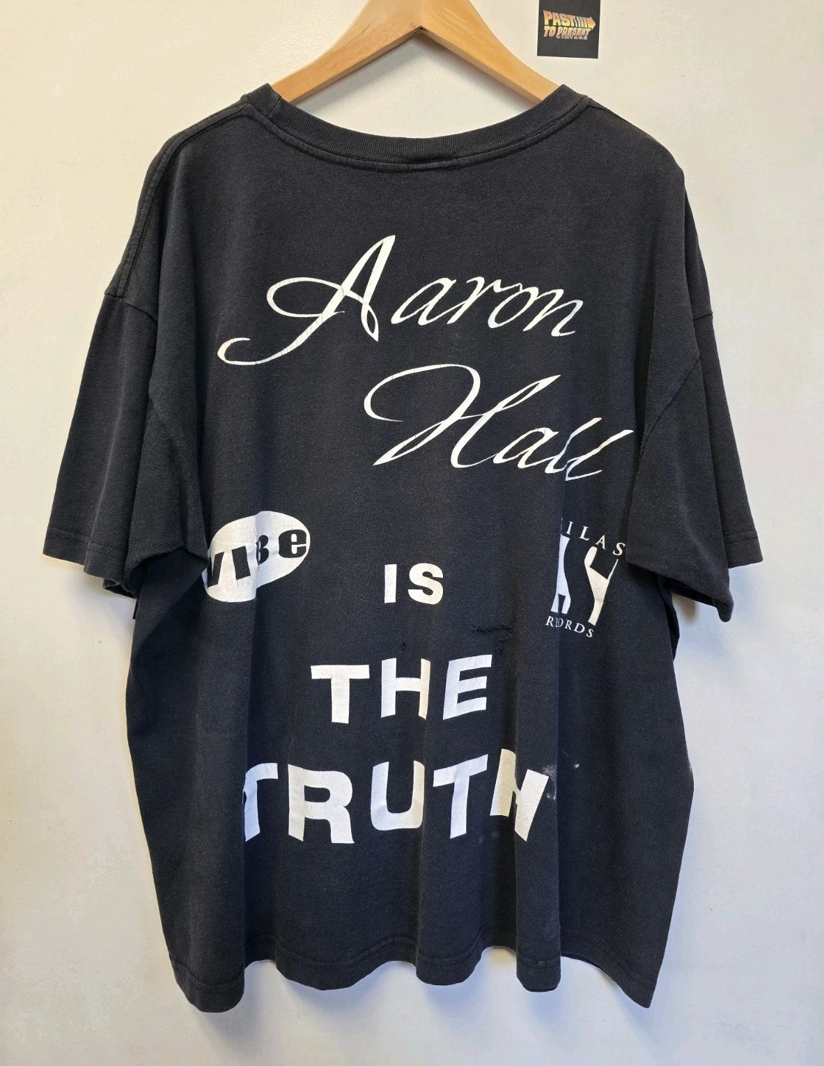 Vtg 90s Aaron Hall T Shirt OSFA R&B Vibe Records Cross Colours gallery