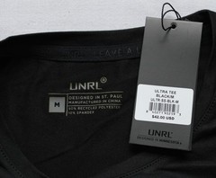 Founders Unisex Adult’s Script Printed UNRL Ultra Tee WR4 Black Medium NWT