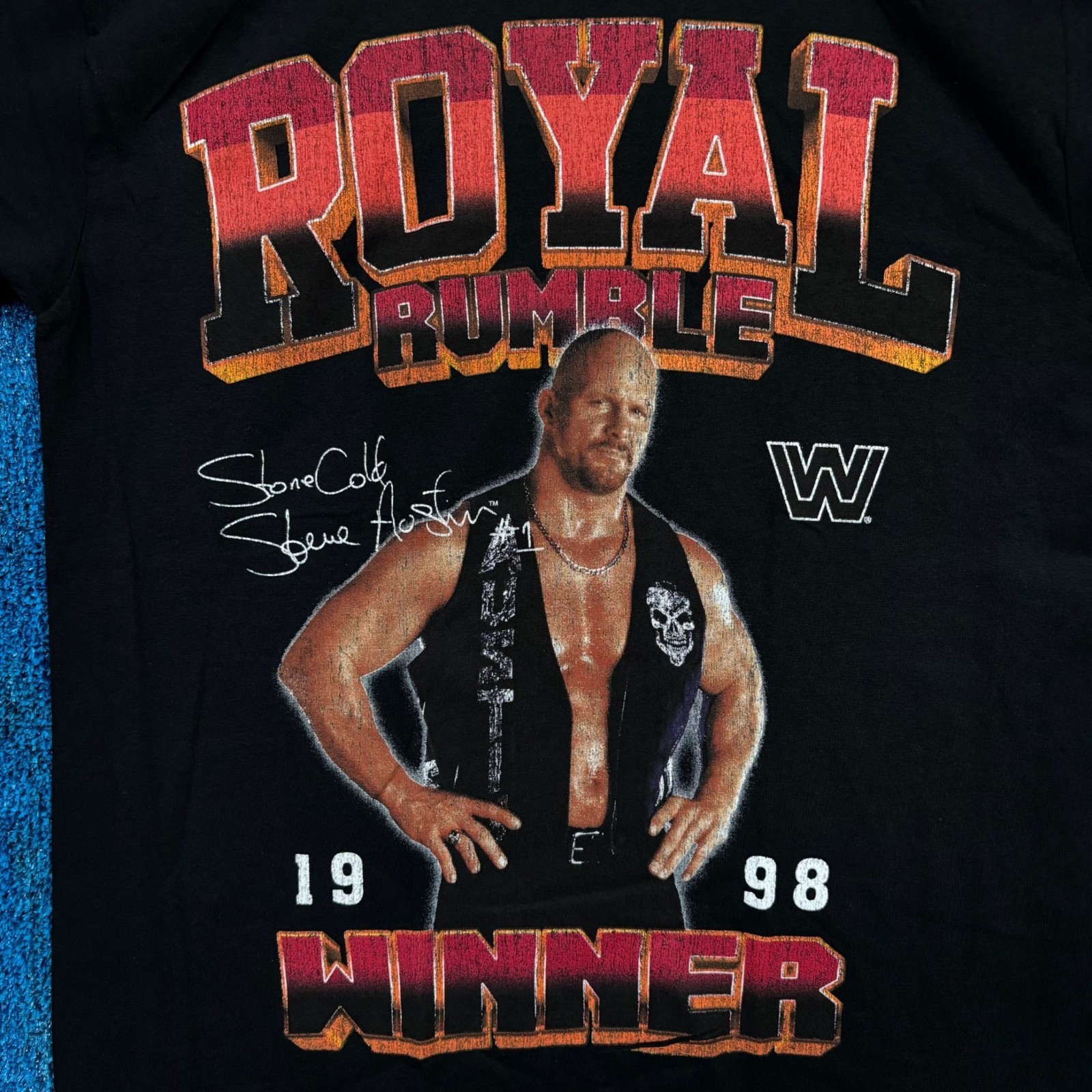 WWE Legends Stone Cold Steve Austin “Royal Rumble Winner 1998” Graphic T-Shirt S gallery