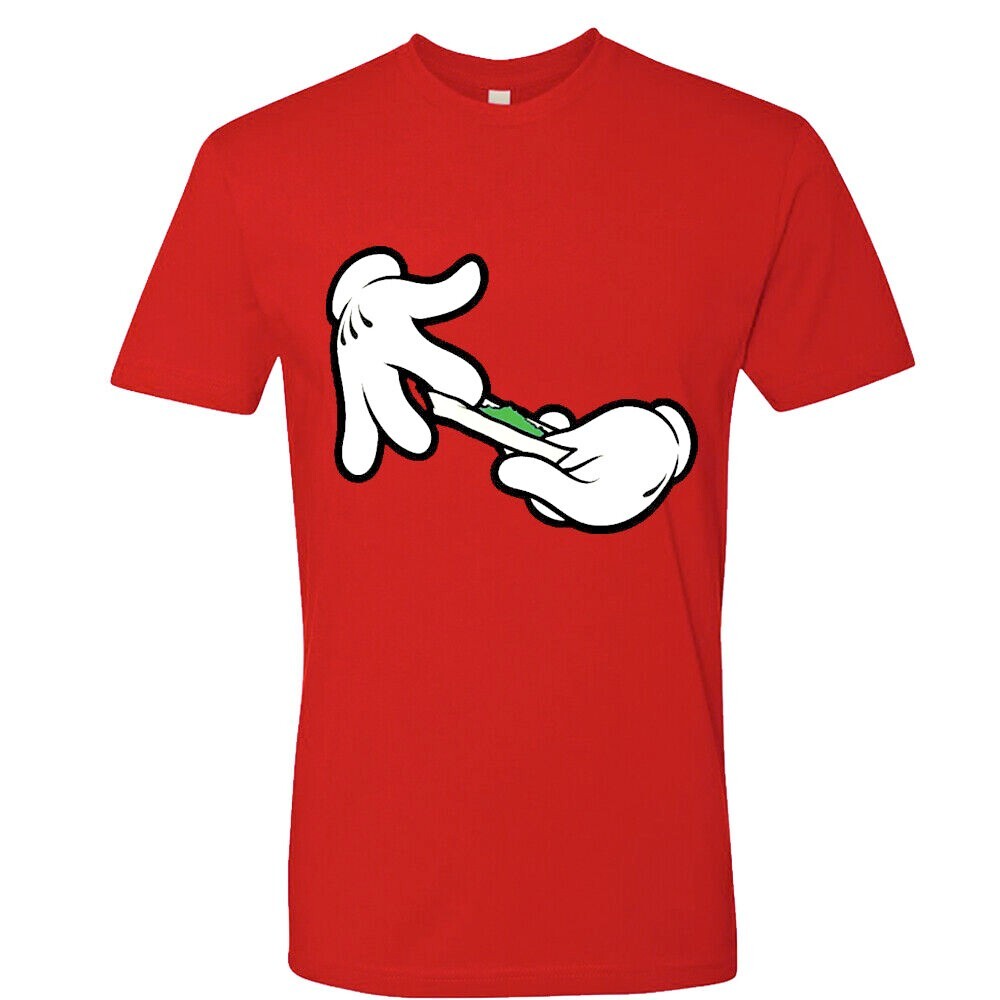 Hands Rolling Joint Weed Unisex T-Shirt Funny Marijuana blunt 420 Mickey gift