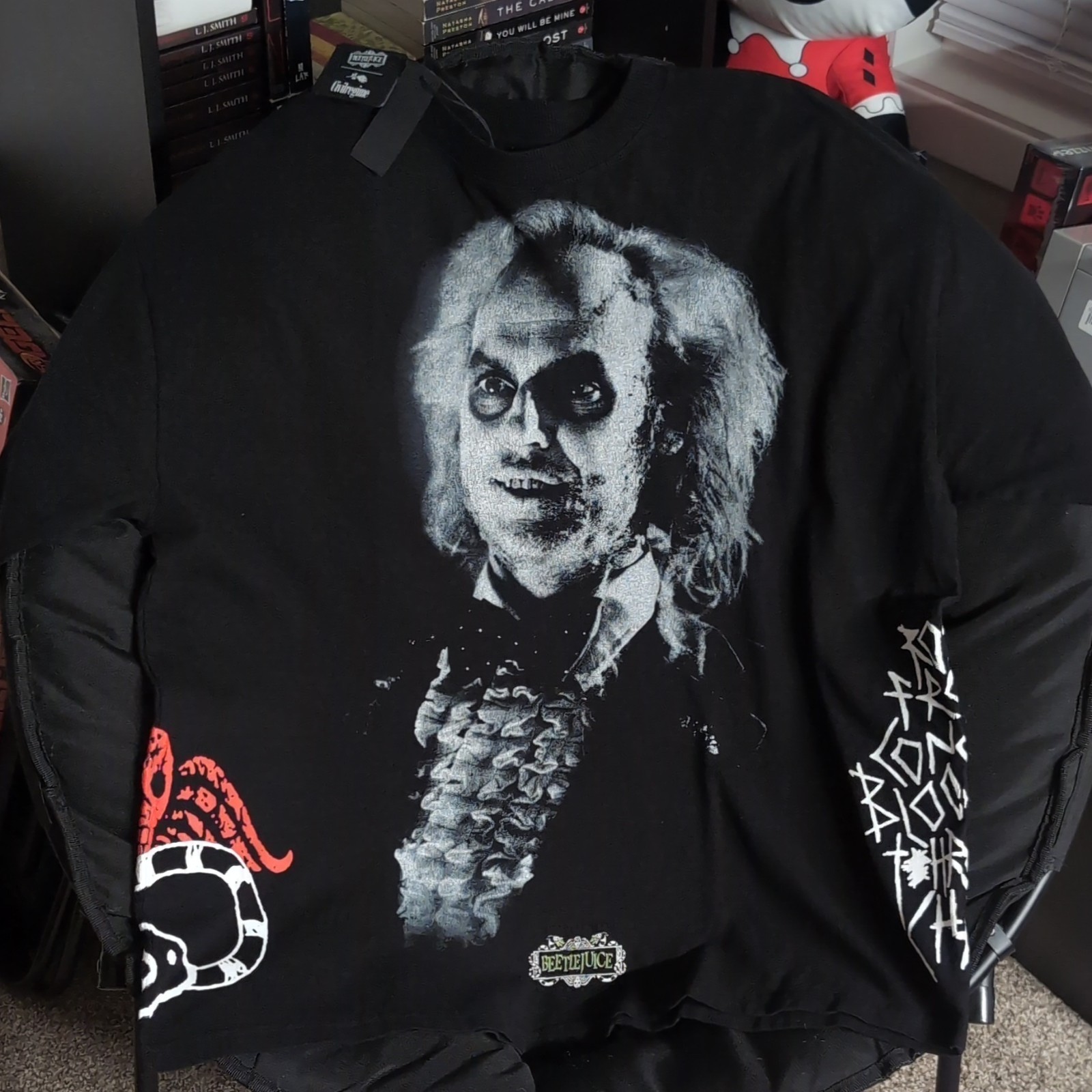 Civil Regime Beetlejuice Black Graphic Logo Crew Neck Short Sleeve T-Shirt XL