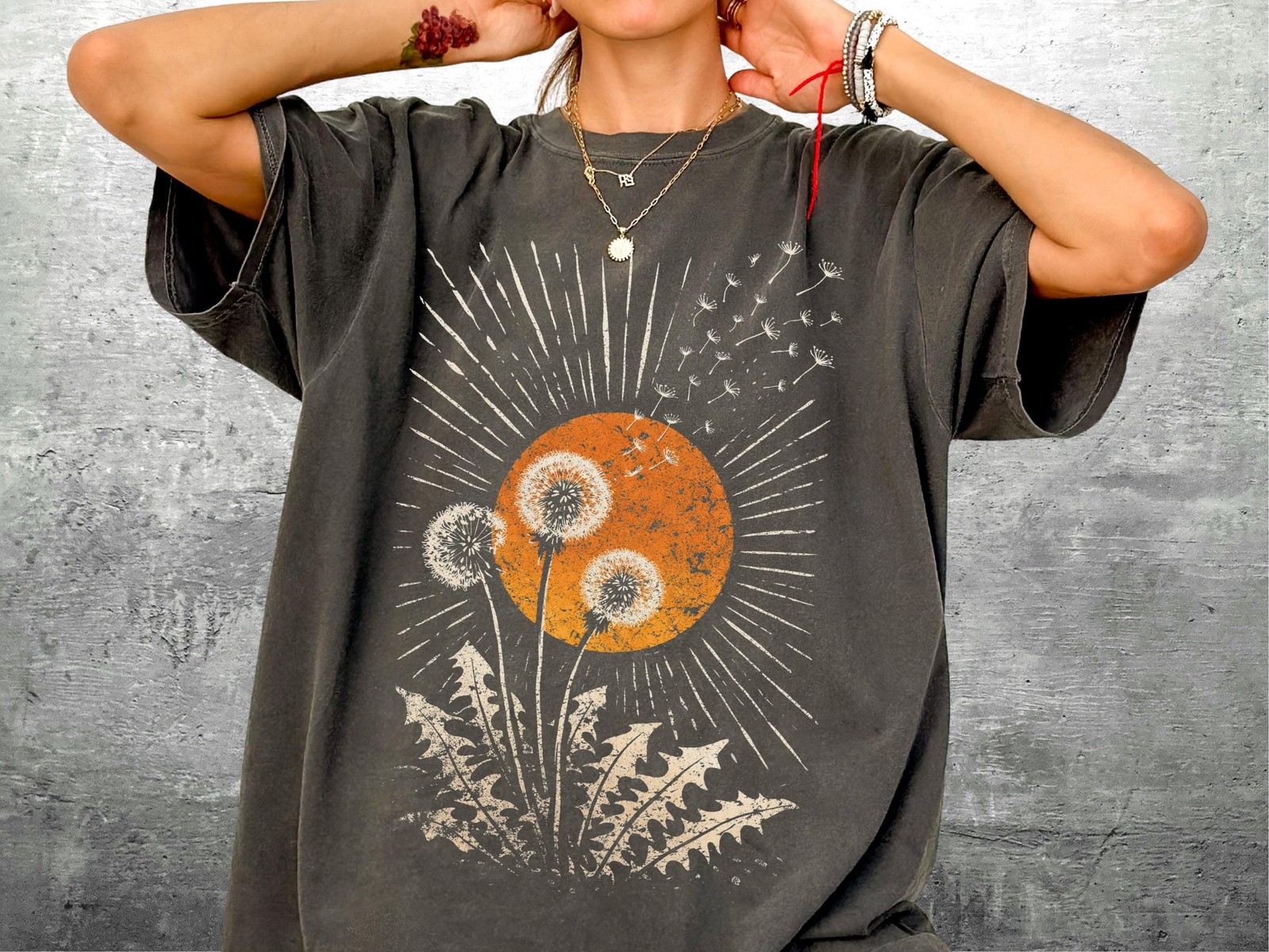Dandelion Sun Shirt Womens Unisex Oversize Comfort Colors T-Shirt