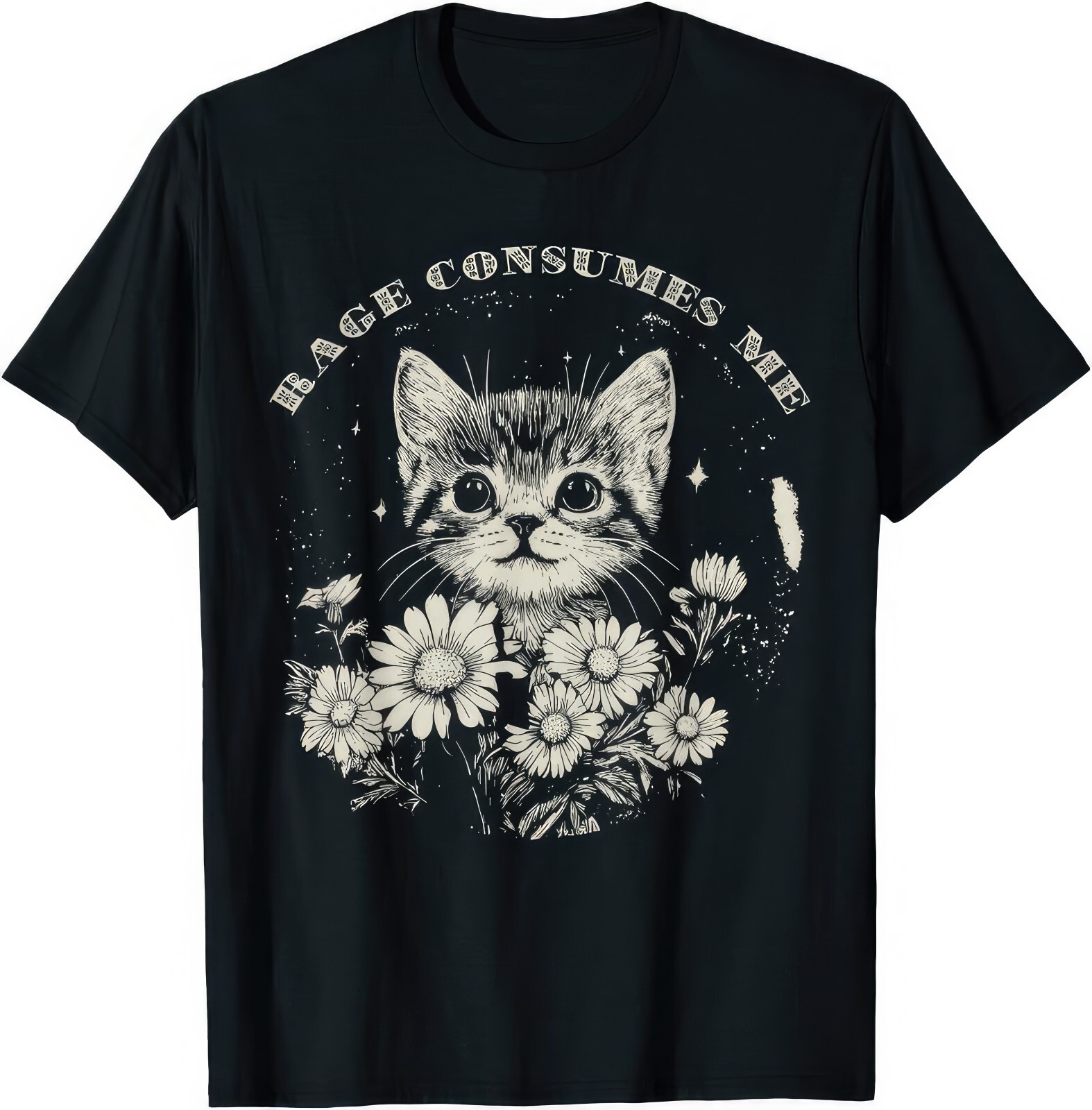 Rage Consumes Me Funny Kitten Cat Lover Gift T Shirt gallery