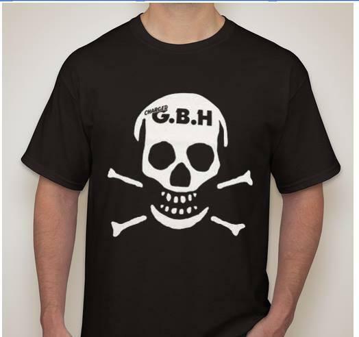 Charged GBH Skull T-shirt Tee Punk Rock Underground Music Rock Medal gallery
