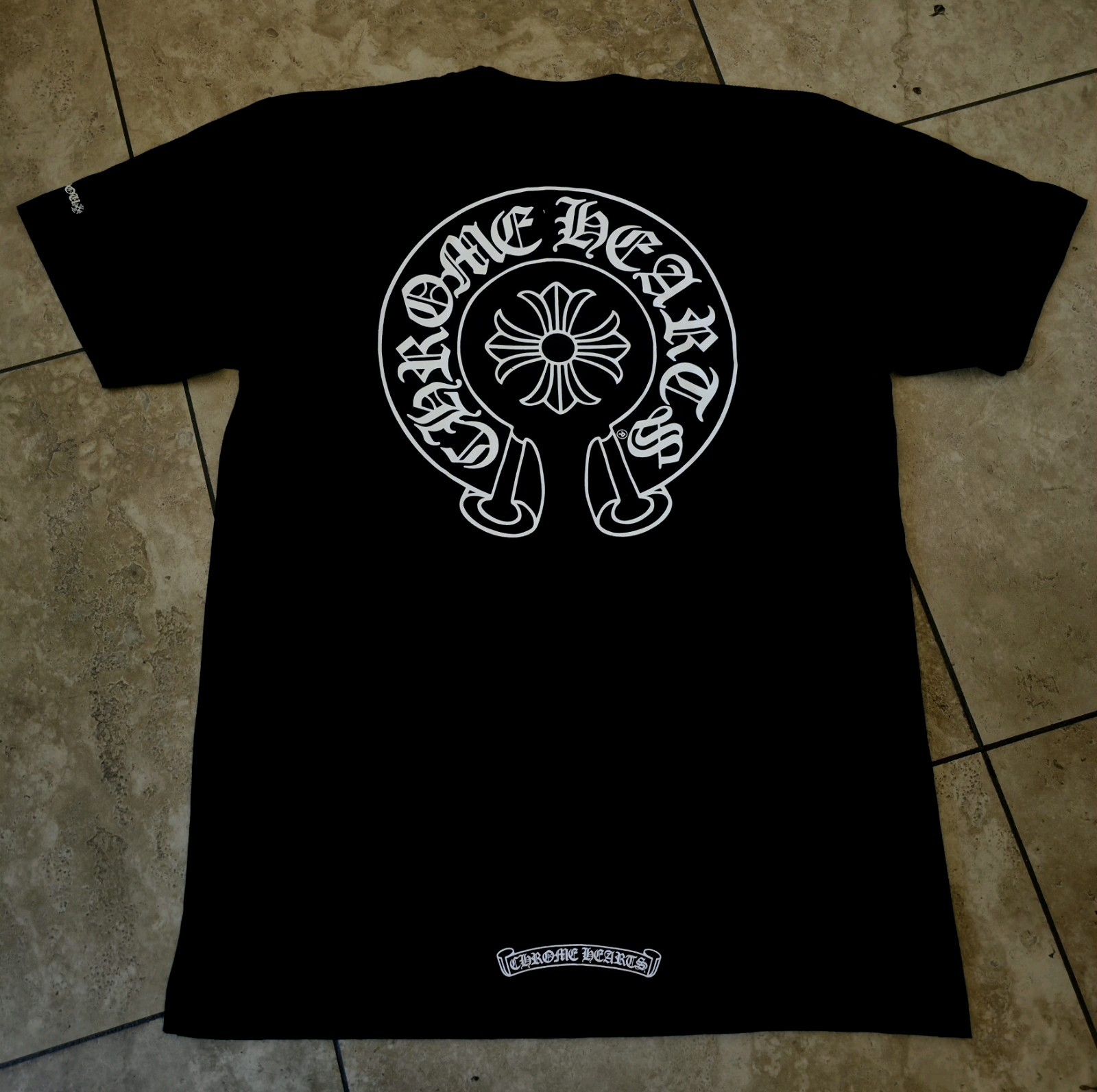 Chrome Hearts Black Graphic Print Pocket Logo Crew Neck T-Shirt Men’s M gallery
