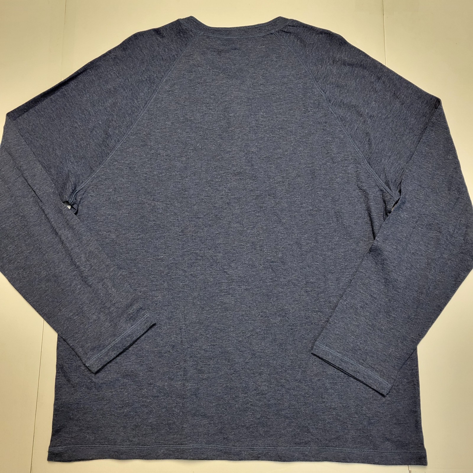 $98 New FAHERTY Cloud Cotton HENLEY T-Shirt Men's XXL 2XL Baltic Navy Blue L/S gallery