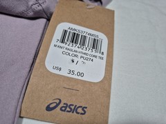 Asics Mens Knit Raglan Hydro Core Tech Sports Training Gym Tee Shirt Adobe Pink