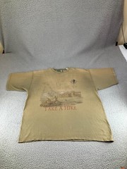 Vintage Snowshoe Thompson Shirt Mens XL Green 90s USA Hiking Outdoors Nature