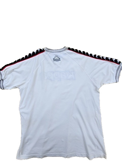 Kappa T Shirt Mens XL White Short Sleeve Striped V Neck Regular gallery