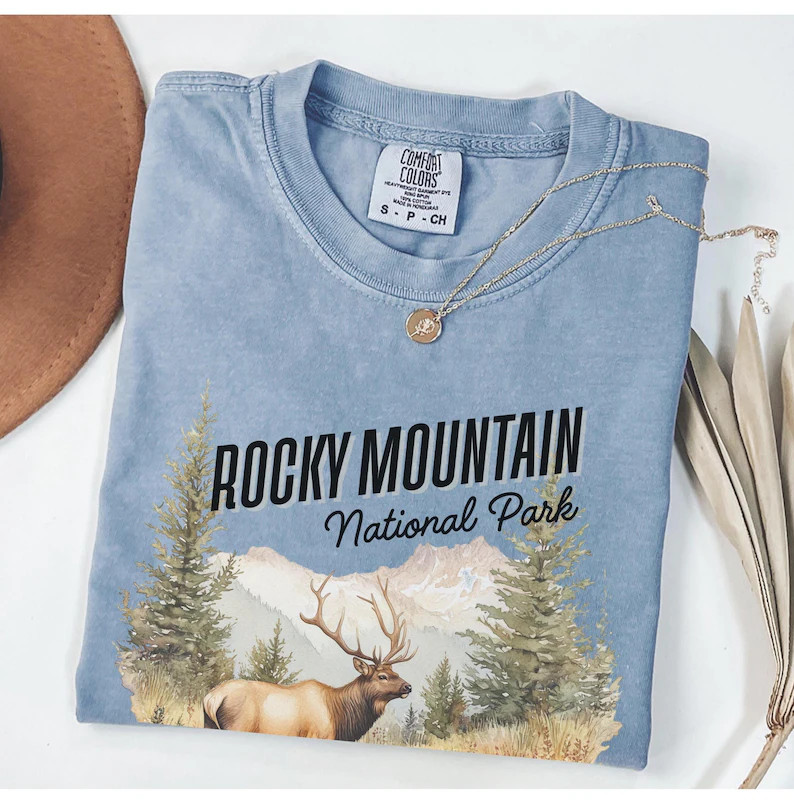 Rocky Mountain National Park Comfort Tee Retro Vintage Style National