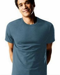 Men’s Hanes Comfortsoft Tagless 4-Pack T-shirts Blue XL 46-48
