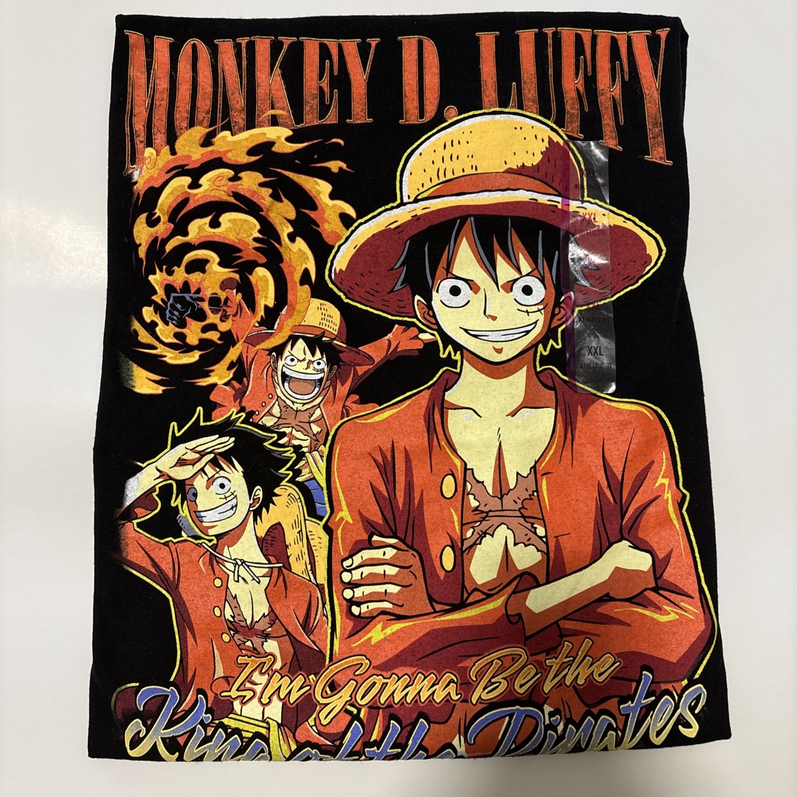 One Piece Monkey D. Luffy King of the Pirates Tee Shirt Men’s Size XXL Anime