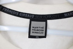 Deadstock Vintage 90s Marithe Francois Girbaud Mens 3XL Chain Link T-Shirt White